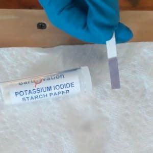 k paper hazmat|potassium iodide starch test paper.